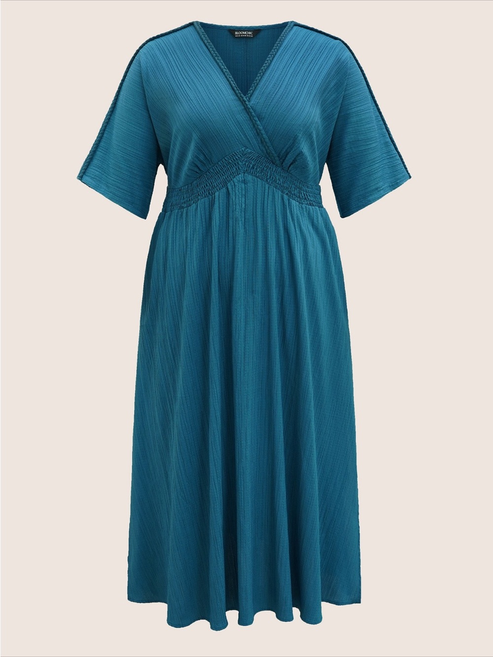 BloomChic Boho Style Teal Maxi Dress Size 14-16 NWT - Picture 3 of 5